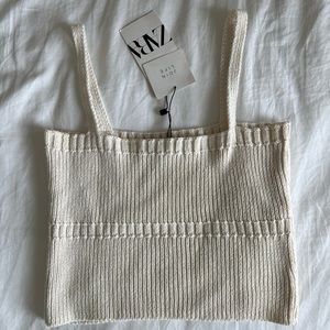 Zara knit cropped tank